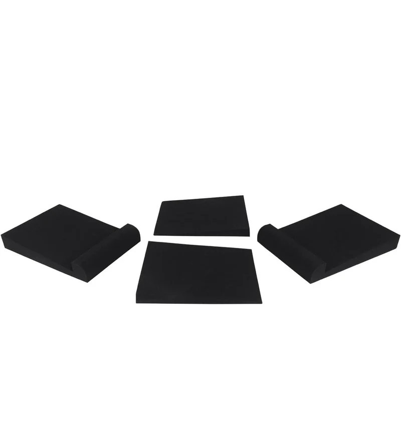 Rockville 2 APM8B 8" 500W Powered Studio Monitors+Stands+Pads and Headphones