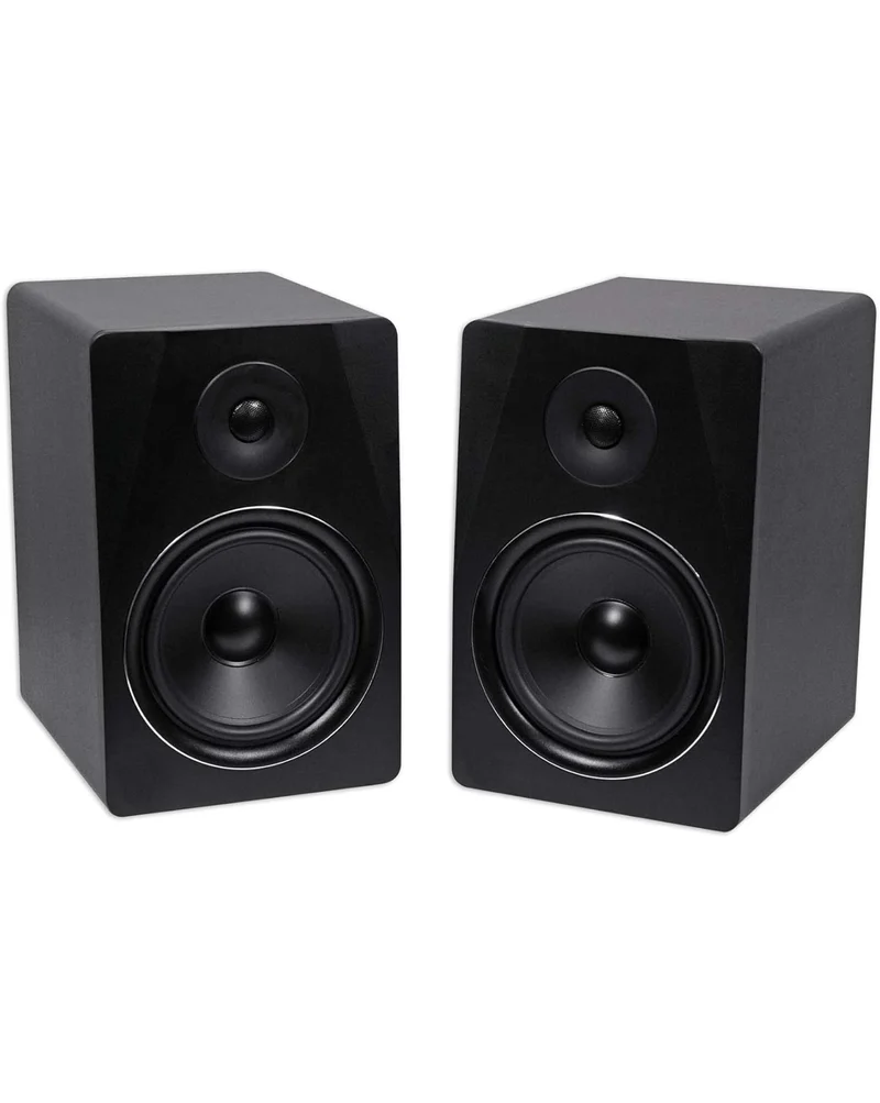 Rockville Pair APM8B 8" 2-Way 500 Watt USB Studio Monitors+36" Stands+Pads