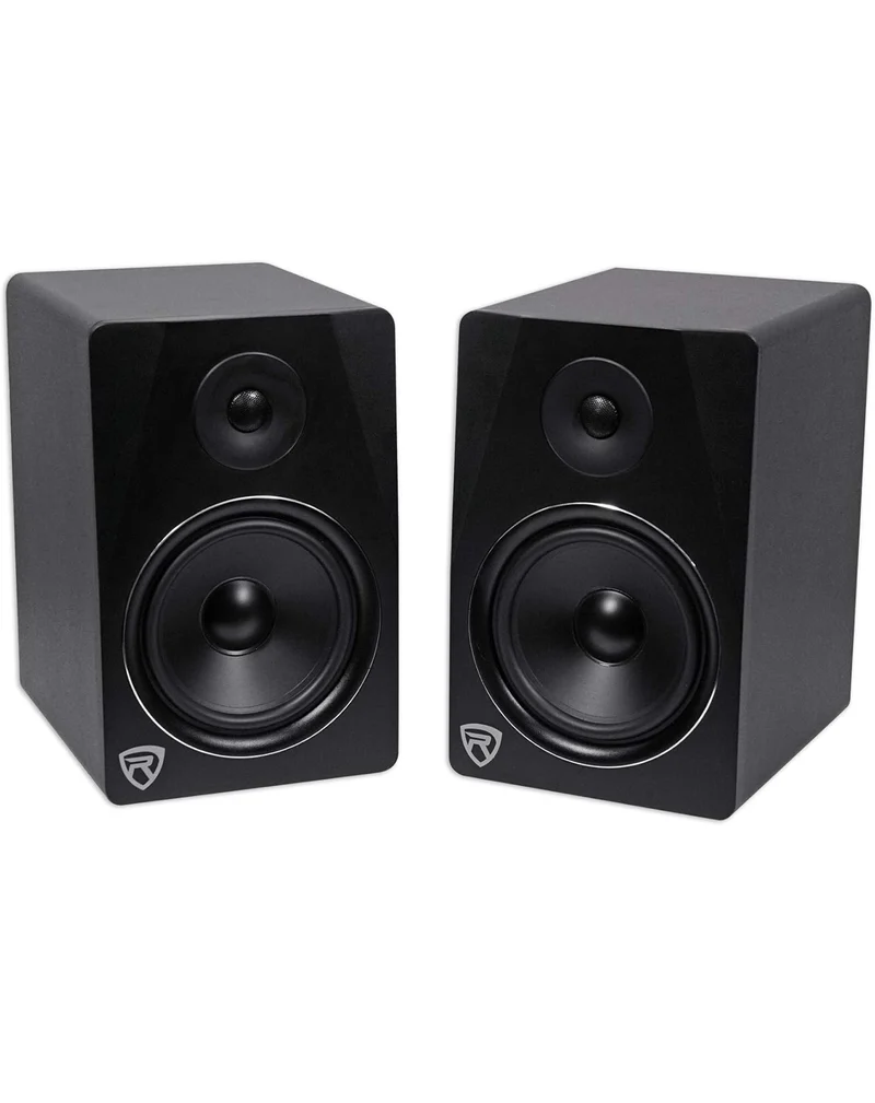 Rockville (2) APM8B 8" Powered Studio Monitors+Active 10" Subwoofer+Foam Pads
