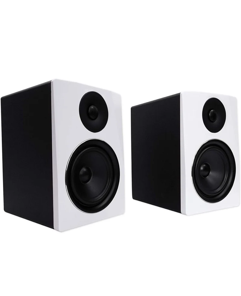 Rockville (2) APM6W 6.5" 350w Studio Monitors+Stands+Pads+Headphones+Mic+Shield