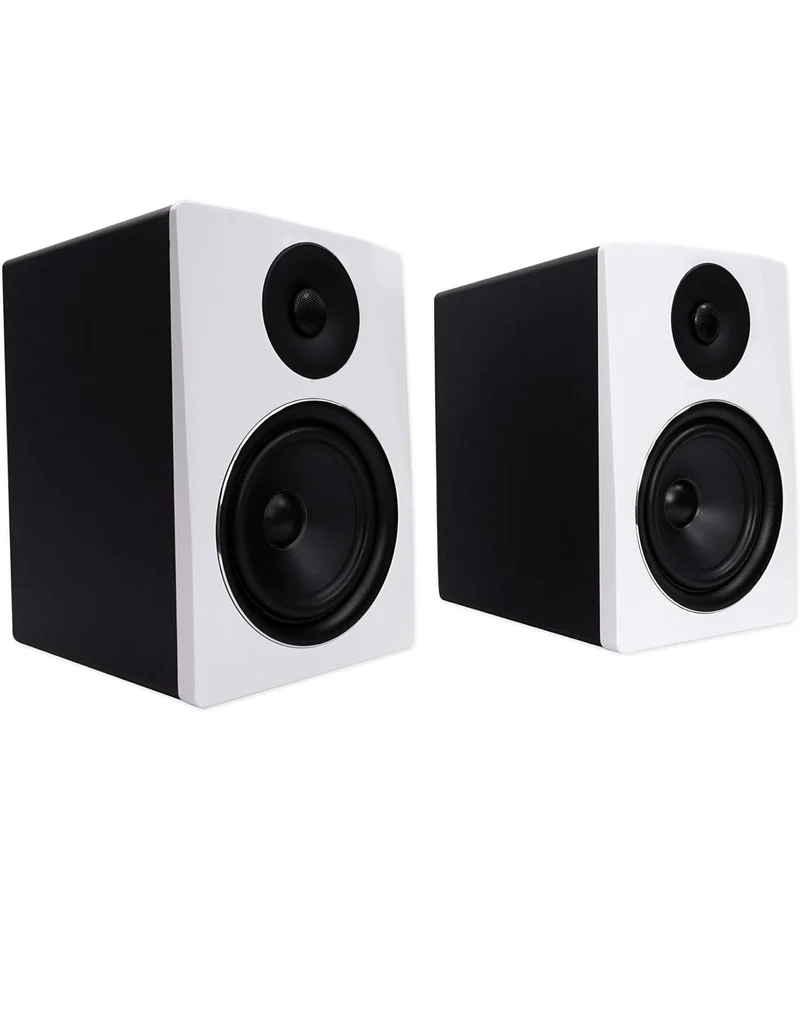 Rockville 2 APM6W 6.5" 2-Way 350 Watt Powered USB Studio Monitors+Stands+Pads