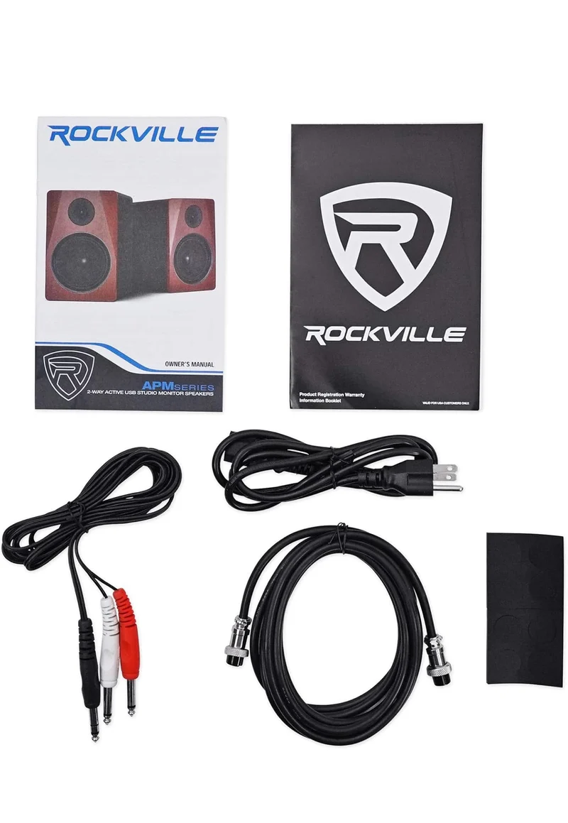RockvilIe APM6W 6.5" 2-Way 350W Active/Powered USB Studio Monitor Speakers Pair