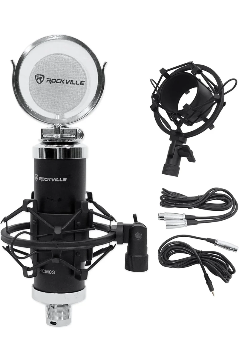 Rockville Apm6c 6.5" 2-Way 350W Active/Powered USB Studio Monitor Speakers Pair