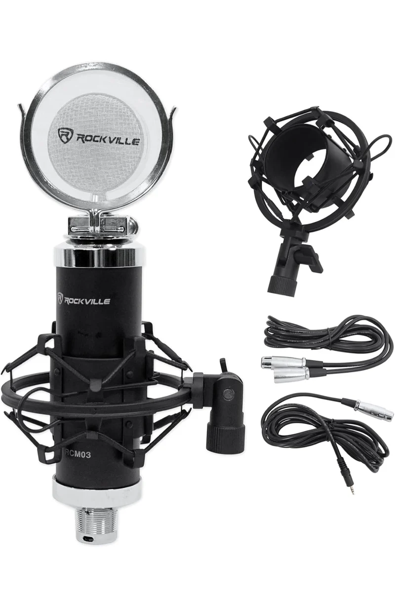 Rockville Apm6c 6.5" 2-Way 350W Active/Powered USB Studio Monitor Speakers Pair