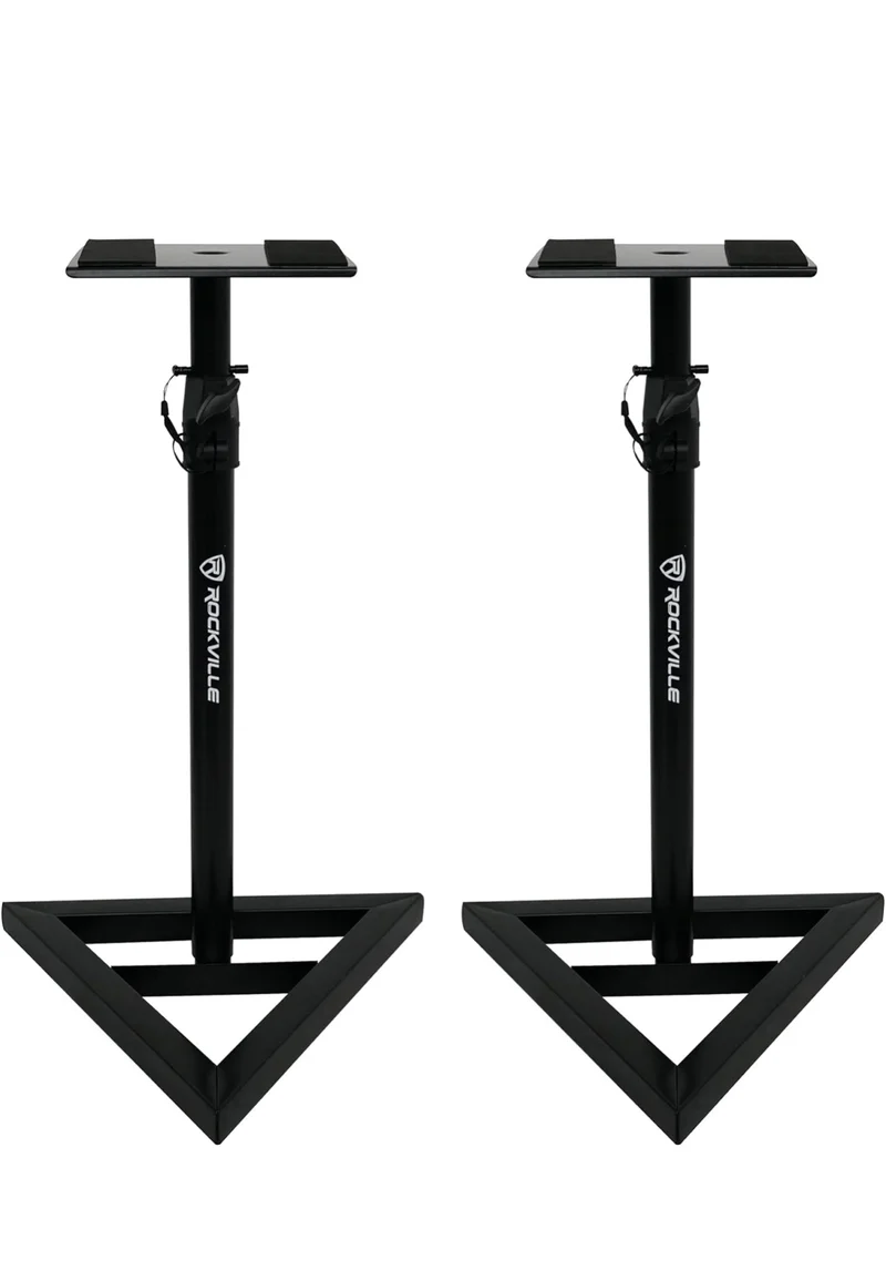 Rockville Pair APM6C 6.5" 2-Way 350 Watt Powered USB Studio Monitors+Stands+Pads