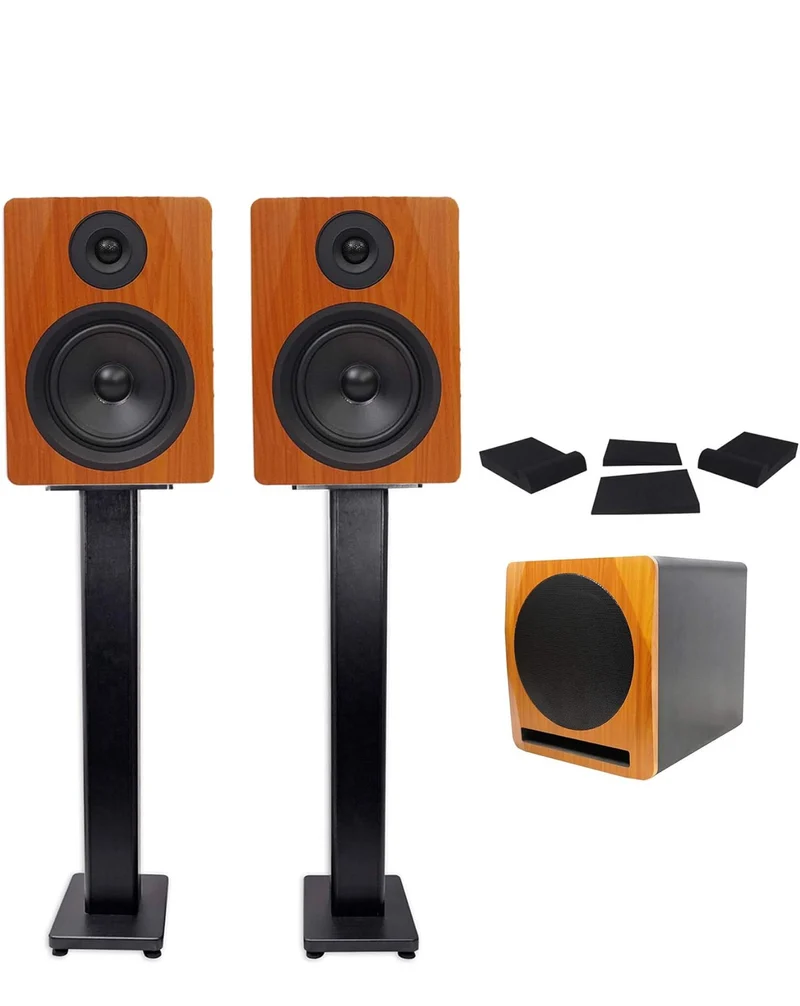 Rockville Apm6c 6.5" 2-Way 350W Active/Powered USB Studio Monitor Speakers Pair