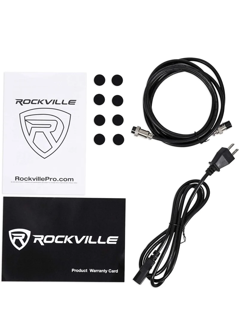 Rockville Pair APM5W 5.25" 250w Powered USB Studio Monitor Speakers+29" Stands