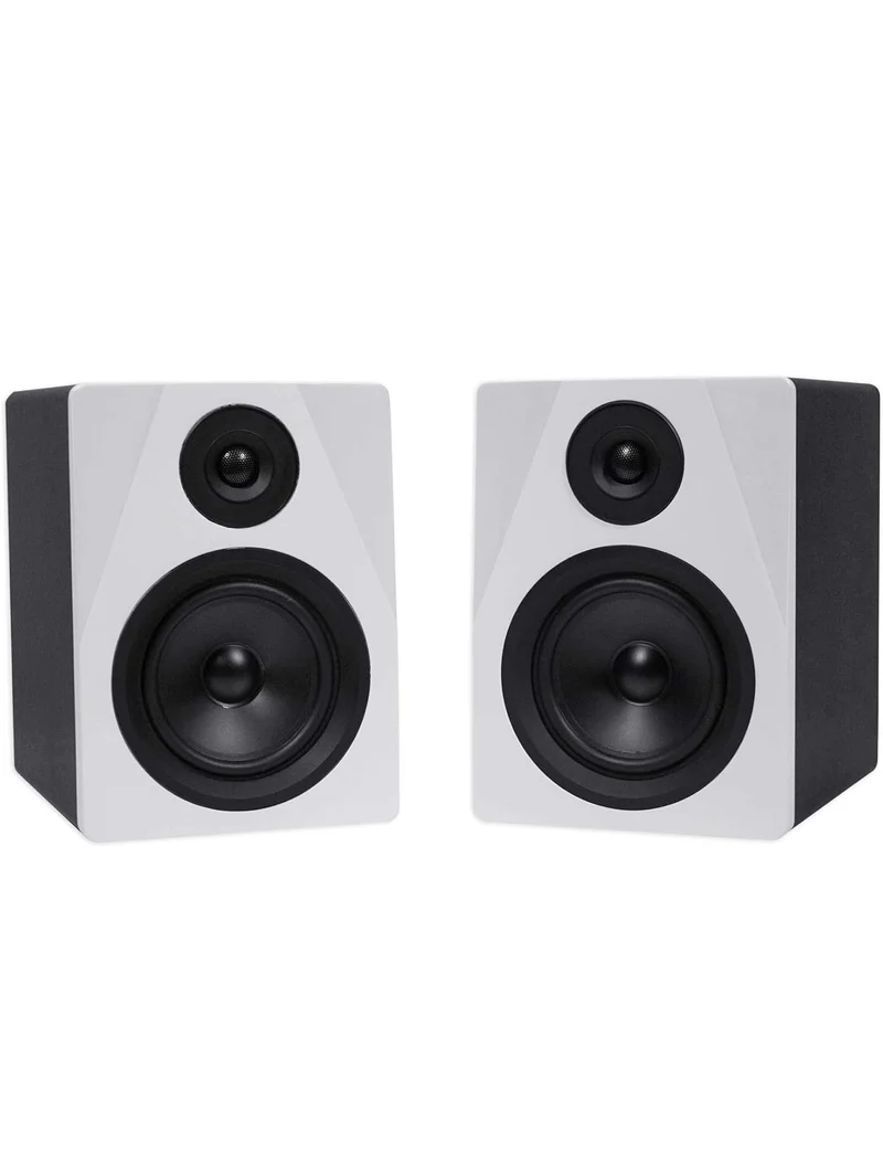 Rockville Pair APM5W 5.25" 250w Powered USB Studio Monitor Speakers+29" Stands