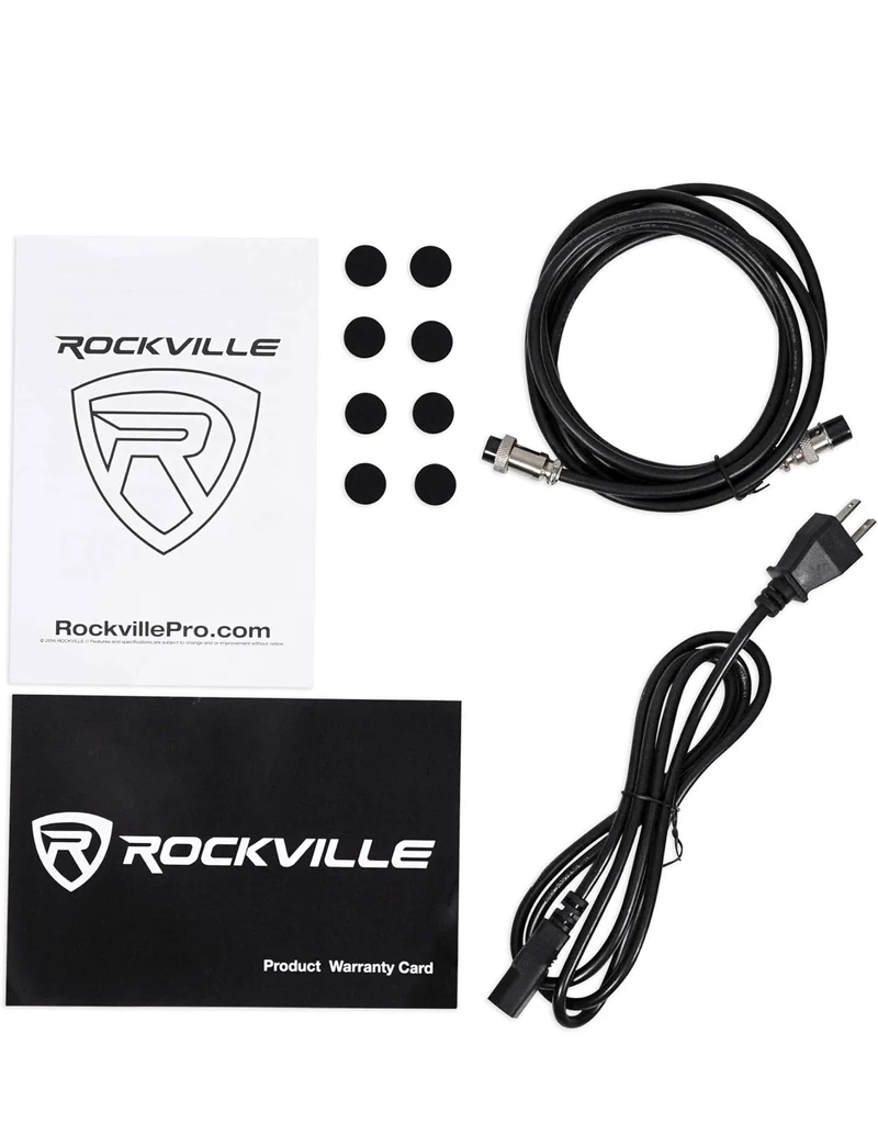 Rockville Pair APM5W 5.25" 250w Powered USB Studio Monitor Speakers+21" Stands