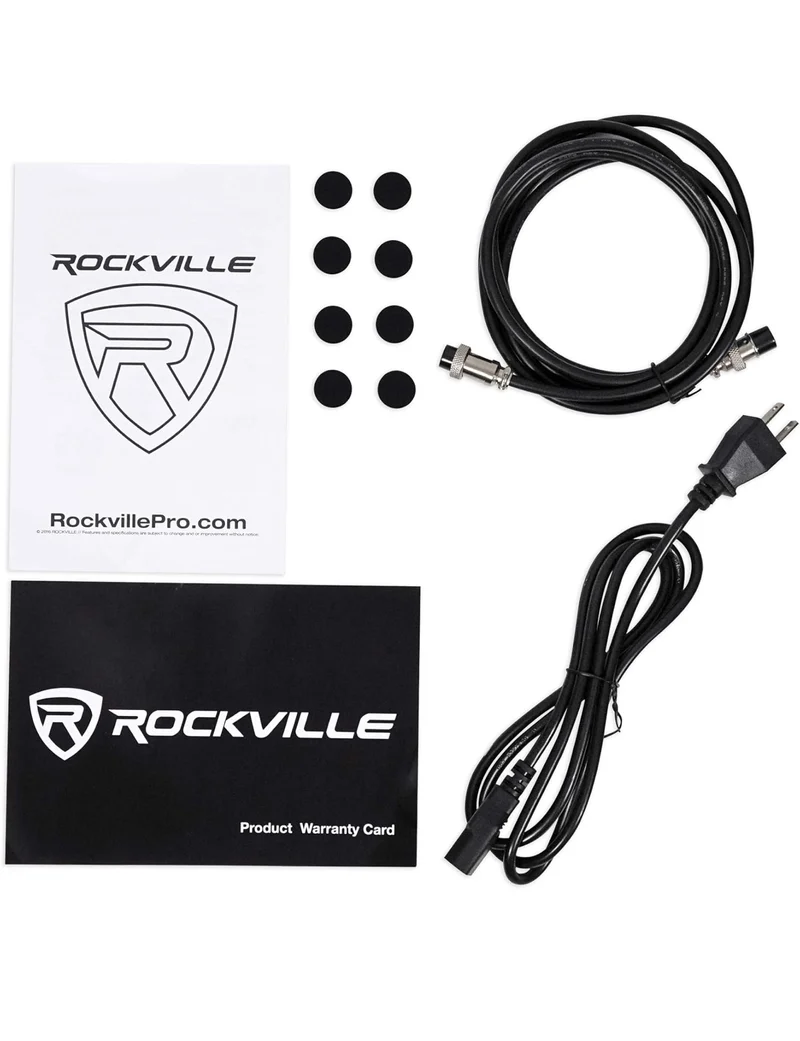 Rockville Pair APM5W 5.25" 2-Way 250W Powered USB Studio Monitor Speakers+Pads