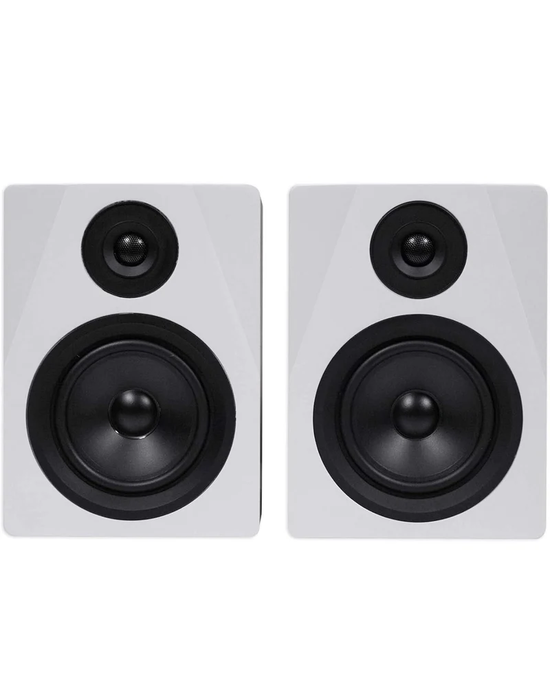 Rockville Pair APM5W 5.25" 2-Way 250W Powered USB Studio Monitors+Stands+Pads