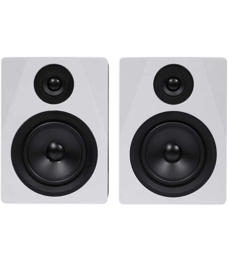 Rockville (2) APM5W 5.25" Powered Studio Monitors+Active Subwoofer+Stands+Pads