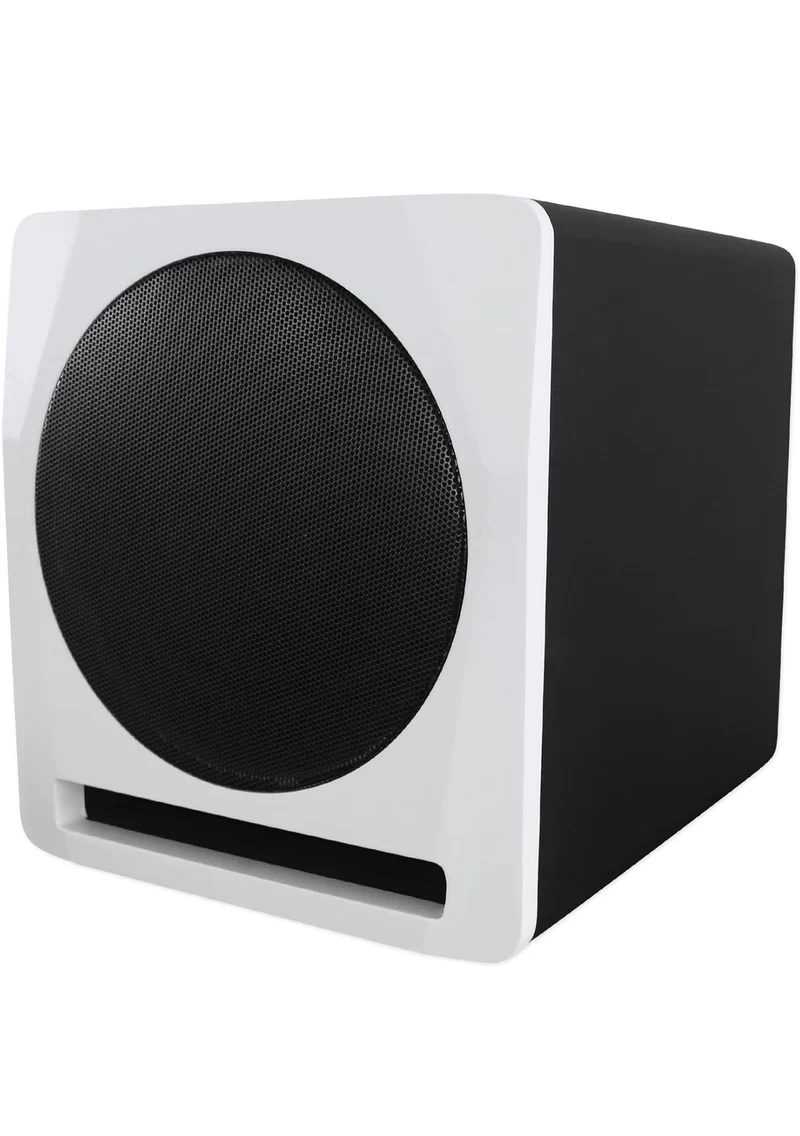 Rockville (2) APM5W 5.25" Powered Studio Monitors+Active Subwoofer+Stands+Pads