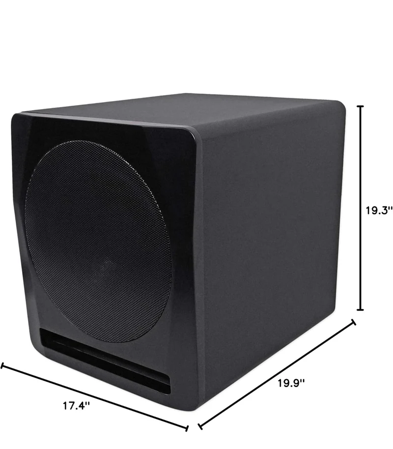 Rockville APM10B 10" 400 Watt Powered Studio Subwoofer Pro Sub + Acoustic Riser