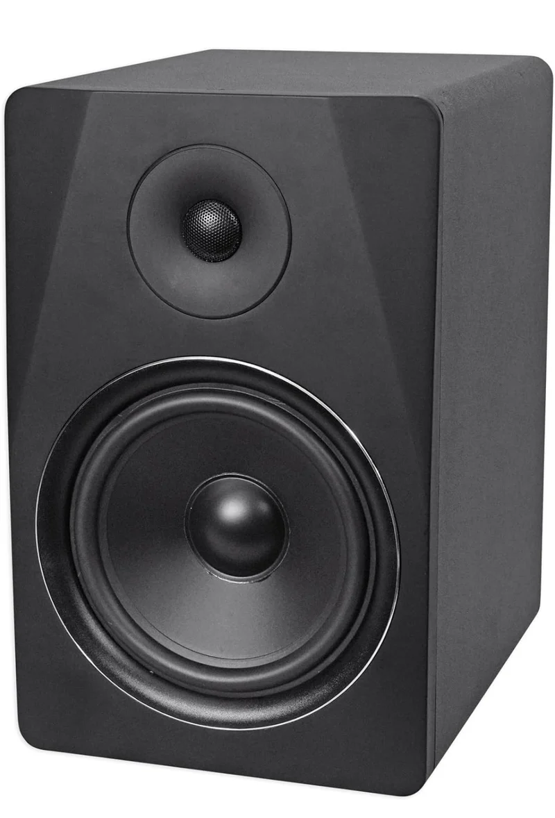 Rockville (2) DPM8B Dual Powered 8" 600w Active Recording Studio Monitors+Pads