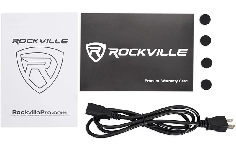Rockville (2) DPM8B Dual Powered 8" 600 Watt Active Studio Monitor Speakers