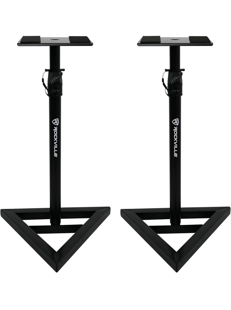 Rockville (2) DPM5W Dual Powered 5.25" 300w Active Studio Monitors+Stands+Pads
