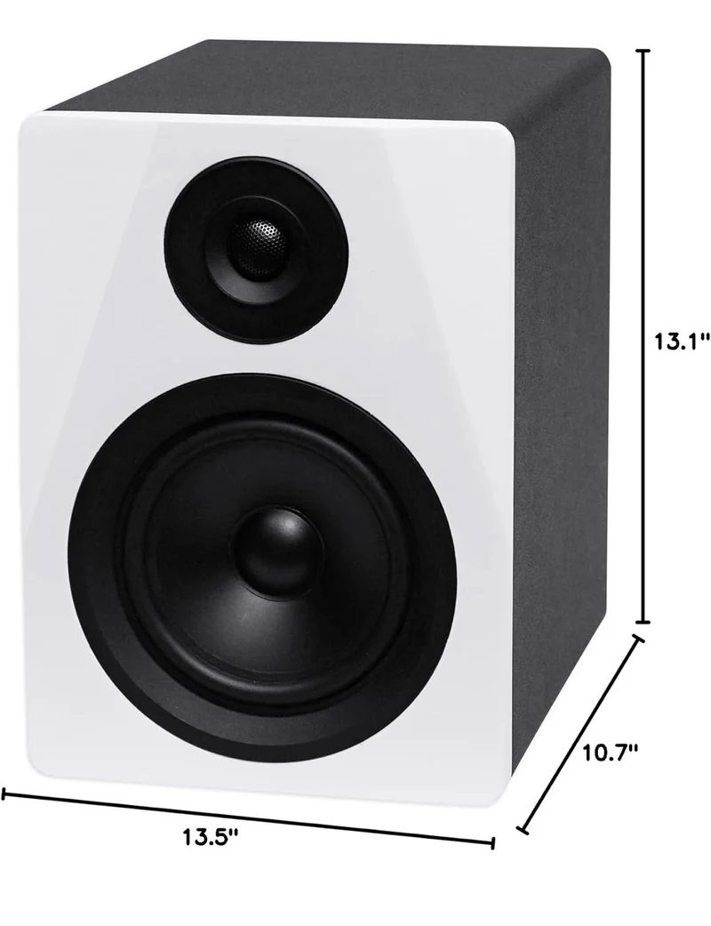 Rockville (2) DPM5W Dual Powered 5.25" 300w Active Studio Monitors+Stands+Pads