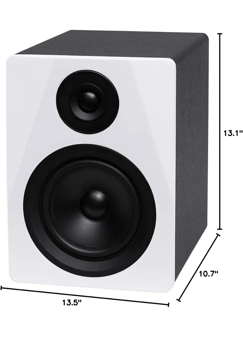 Rockville 2 DPM5W Dual Powered 5.25" 300w Active Recording Studio Monitors+Pads