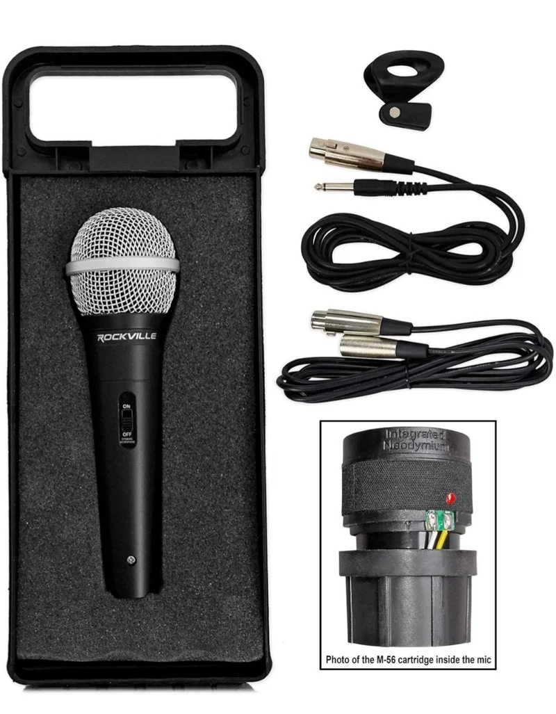 Rockville ROCKnGo 10" Portable Rechargeable Bluetooth PA Speaker+(2) Microphones