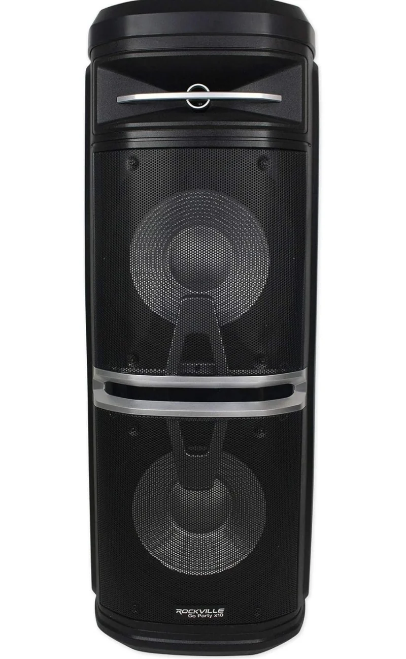 RockvilIe Go Party X10 Street Performer Performance Battery Speaker+Guitar Input