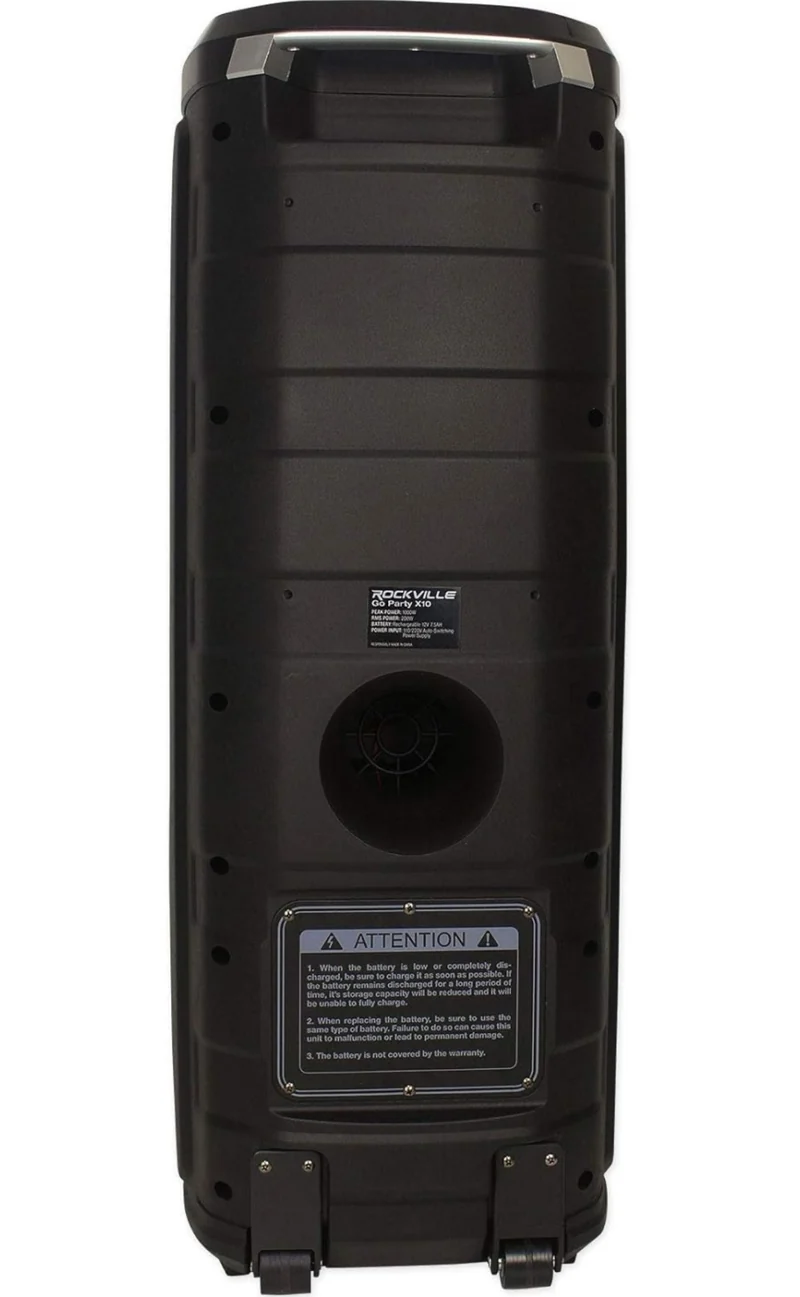 RockvilIe Go Party X10 Street Performer Performance Battery Speaker+Guitar Input