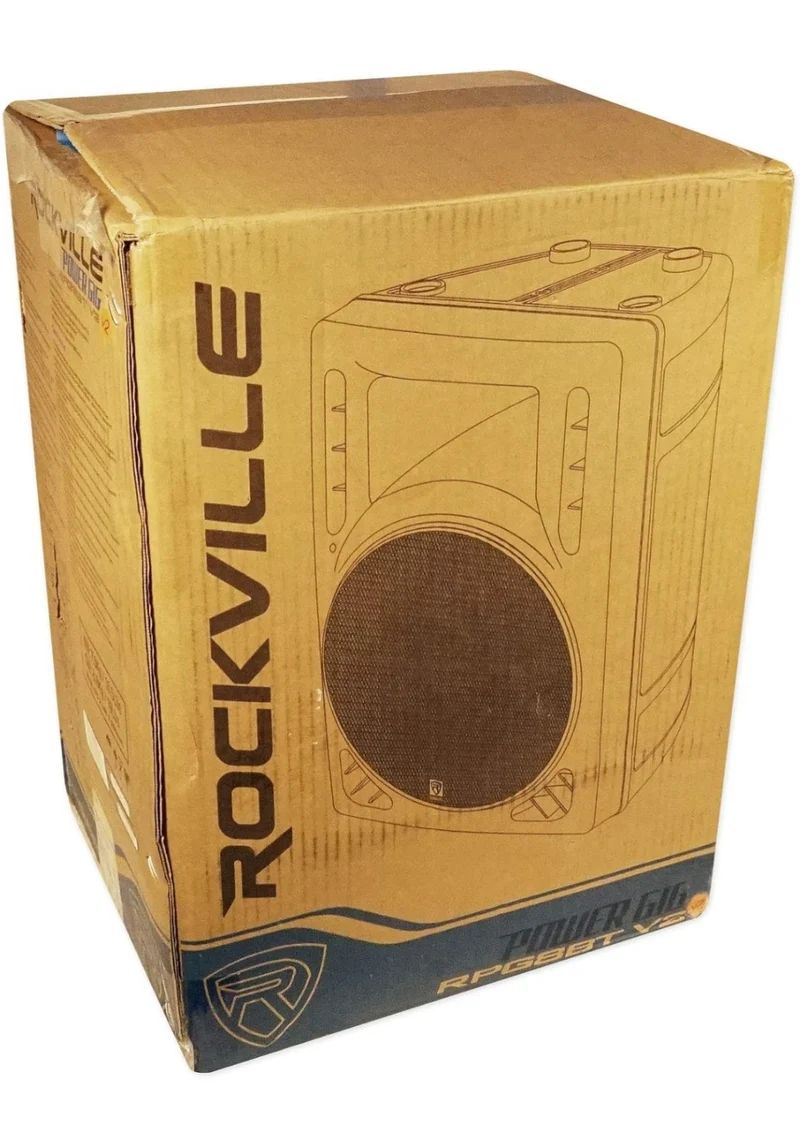 Rockville (2) RPG8BT 8" 800w Powered Bluetooth/USB DJ Speakers BUNDLE