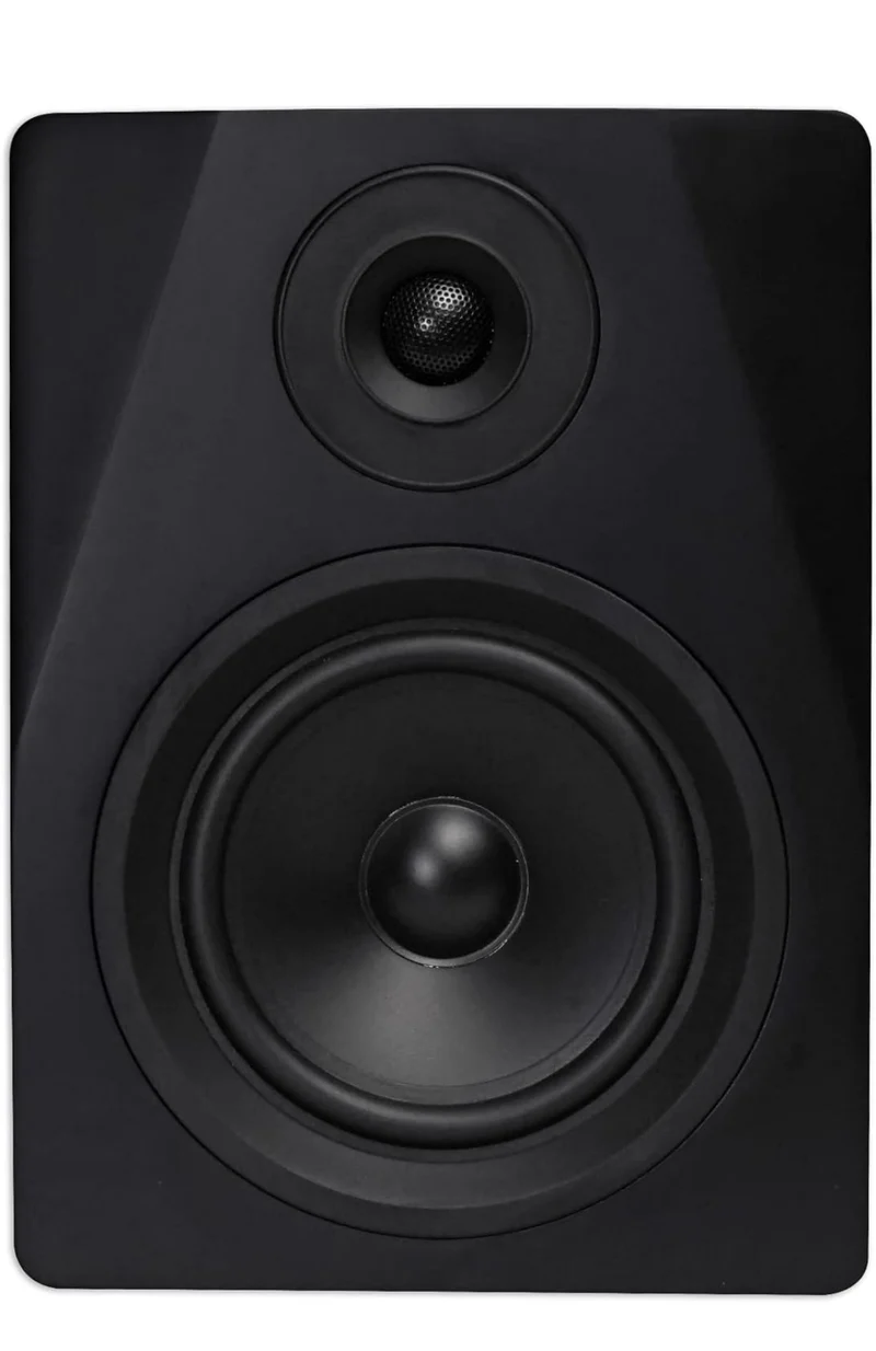 Rockville 2 DPM5B 5.25" 300w Dual Active Studio Monitors+Stands+Pads+Headphones BUNDLE