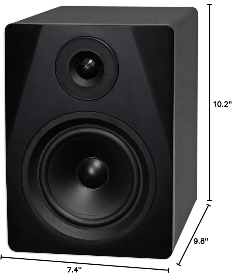 Rockville (2) DPM5B Dual Powered 5.25" 300 Watt Active Studio Monitor Speakers