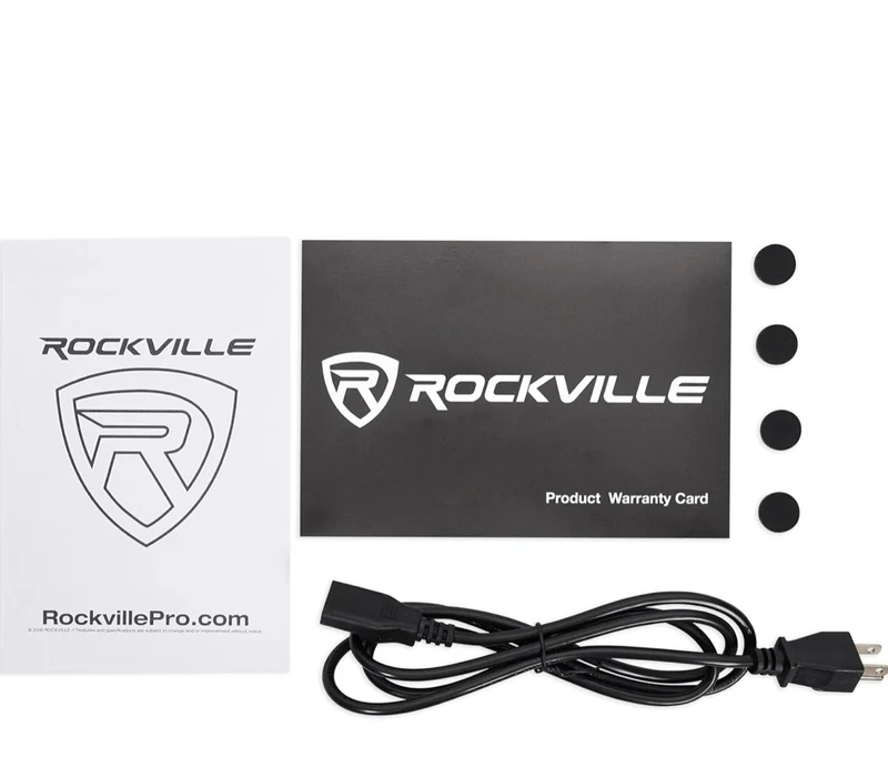 Rockville DPM8B 8" 2-Way 300W Black Active/Powered Studio Monitor Speaker