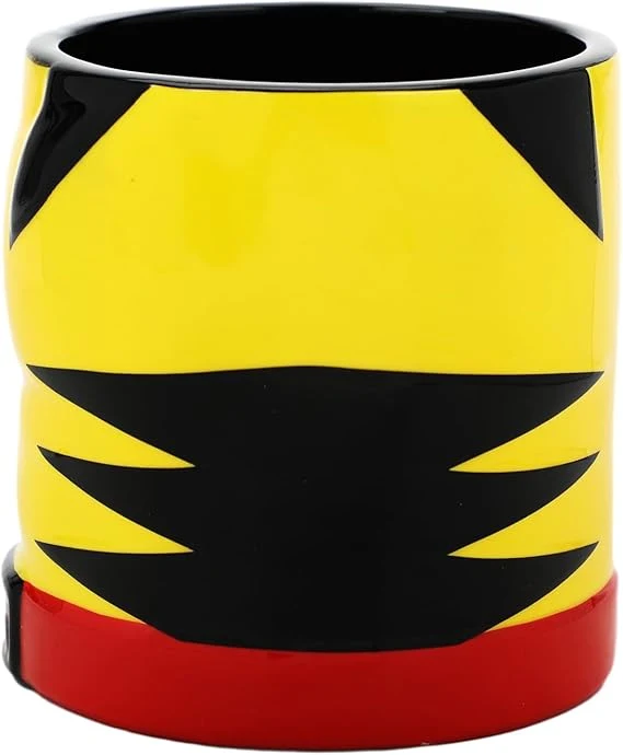 X-Men Wolverine Costume 16 Oz Yellow Ceramic Mug