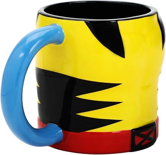 X-Men Wolverine Costume 16 Oz Yellow Ceramic Mug