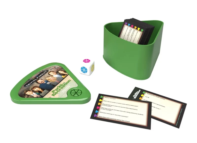Trivial Pursuit Parks and Recreation, Trivia Game from Parks and Recreation TV Series, 600 Questions & Die in Travel Container, Officially Licensed Parks and Recreation Merchandise & Collectible