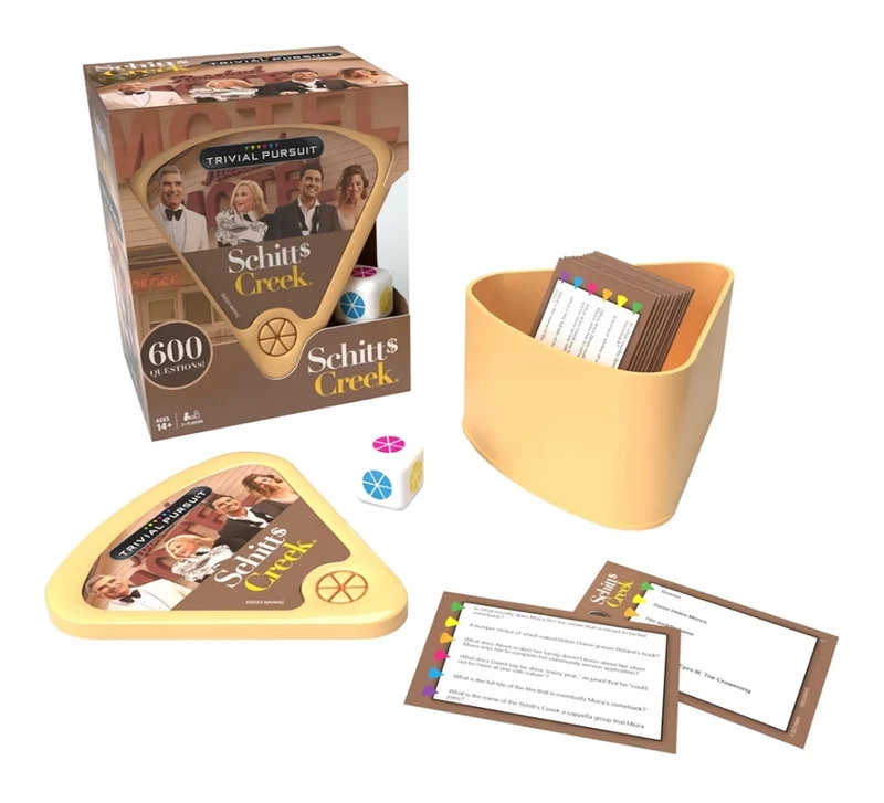 Trivial Pursuit Schitt's Creek Edition | Trivia Game Questions from Schitt's Creek | 600 Questions & Die in Travel Container | Officially Licensed Schitt's Creek Game