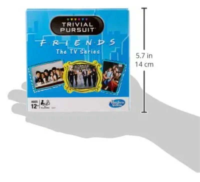 Hasbro Gaming Trivial Pursuit: Friends The TV Series Edition Party Game; 600 Trivia Questions for Tweens and Teens (Ages 12 and Up)