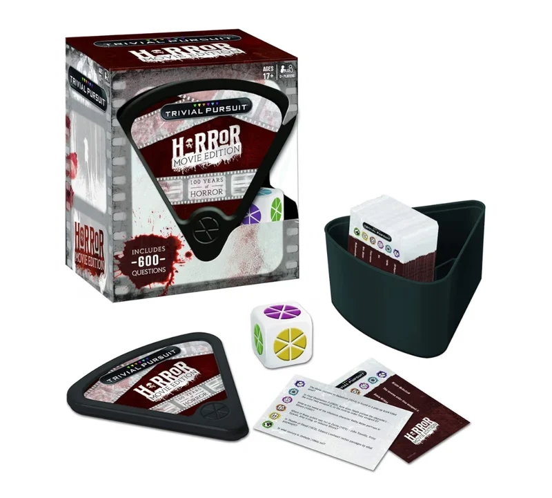 Trivial Pursuit: Horror Movie Edition Questions from Classic Horror Films - Board Game for Fans of Horror Movies