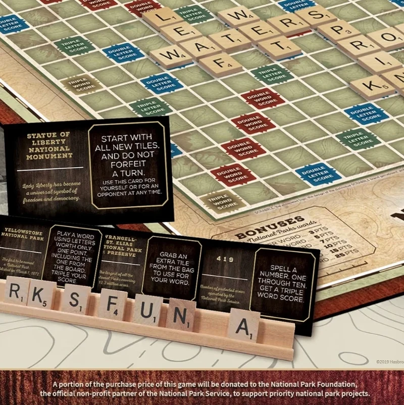USAOPOLY Scrabble: National Parks | Ages 8+, 2-4 Players - 1 Set