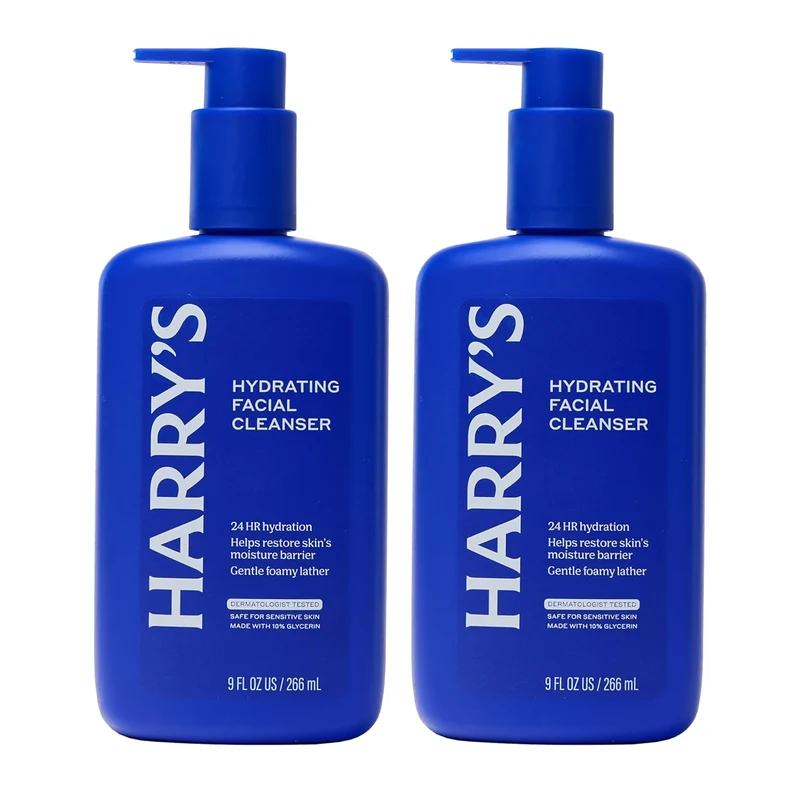 Hydrating Facial Cleanser for Men's 24HR Hydration - Sensitive Skin (Pack of 2)