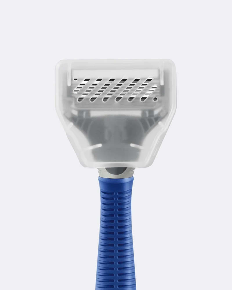 Razor Handle and Blade Cartridge- German Engineered Blades (Indigo Blue)