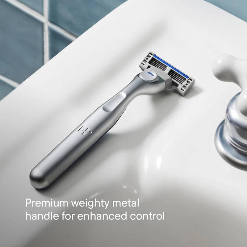 Shaving Kit for Men - Premium Handle, Razor Blade Cartridge, Foaming Shave Gel, and Travel Blade Cover - Onyx