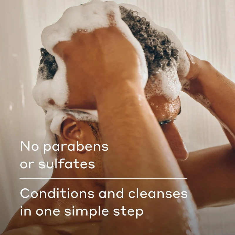 Men's 2 in 1 Shampoo and Conditioner for All Hair Types - New Wildlands Scent No Parabens or Sulfates (3 Pack) 14 fl oz