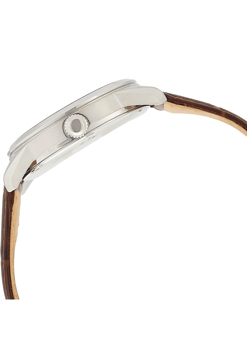 Seiko Watch for Men - Essentials - Date Calendar, Leather Bracelet, 100m Water-Resistant