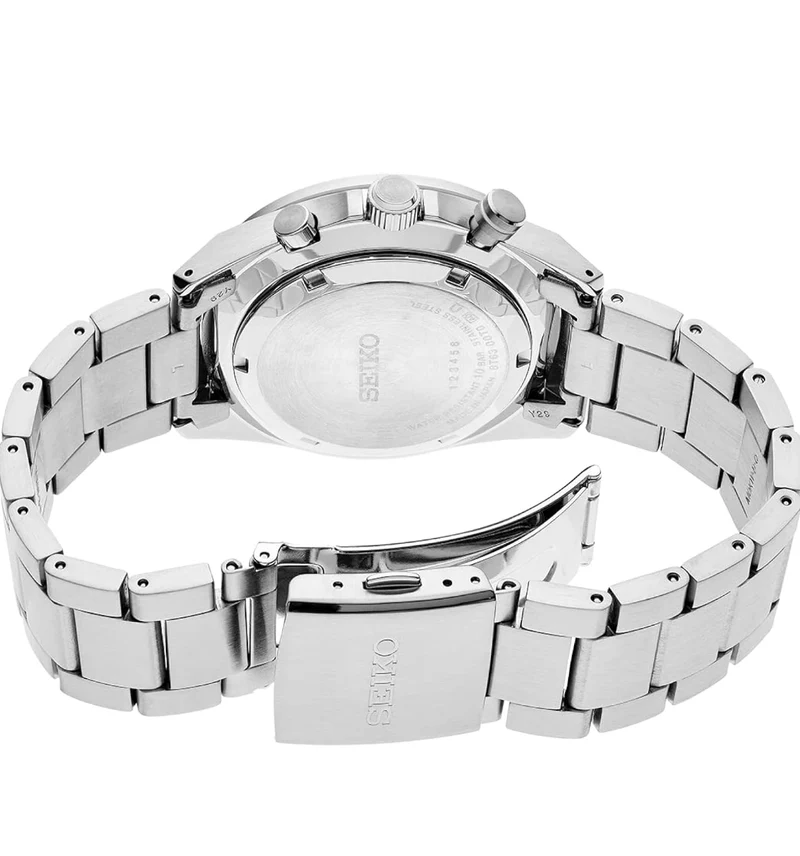 SEIKO Watch for Men - Essentials - Quartz Chronograph, Tachymeter