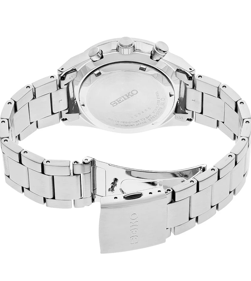 SEIKO Watch for Men - Essentials - Quartz Chronograph, Tachymeter