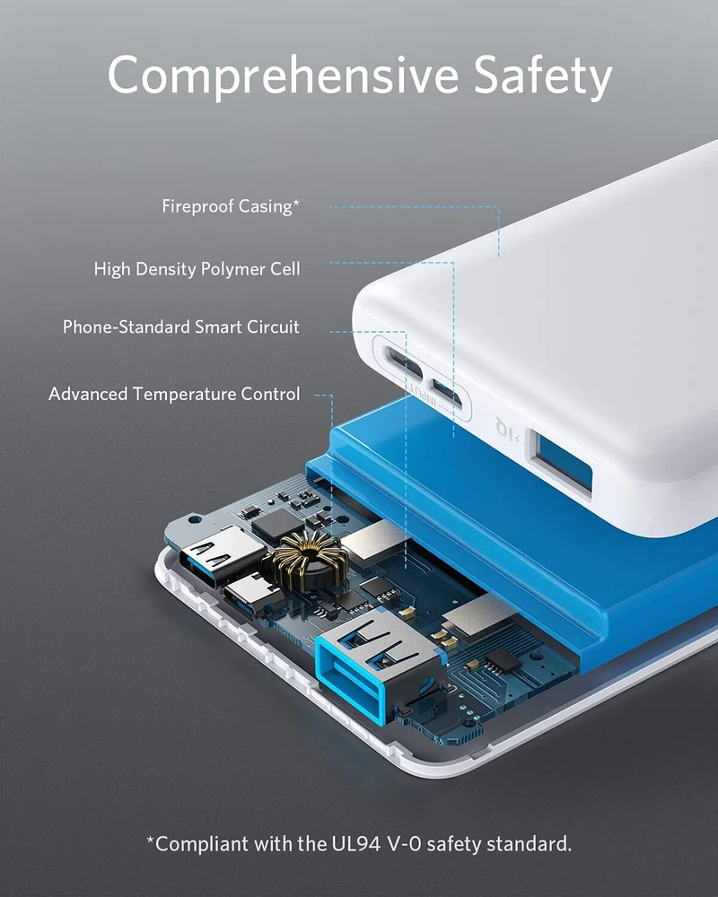 Portable Charger 313 Power Bank PowerCore Slim 10K 10000mAh Battery Pack PowerIQ