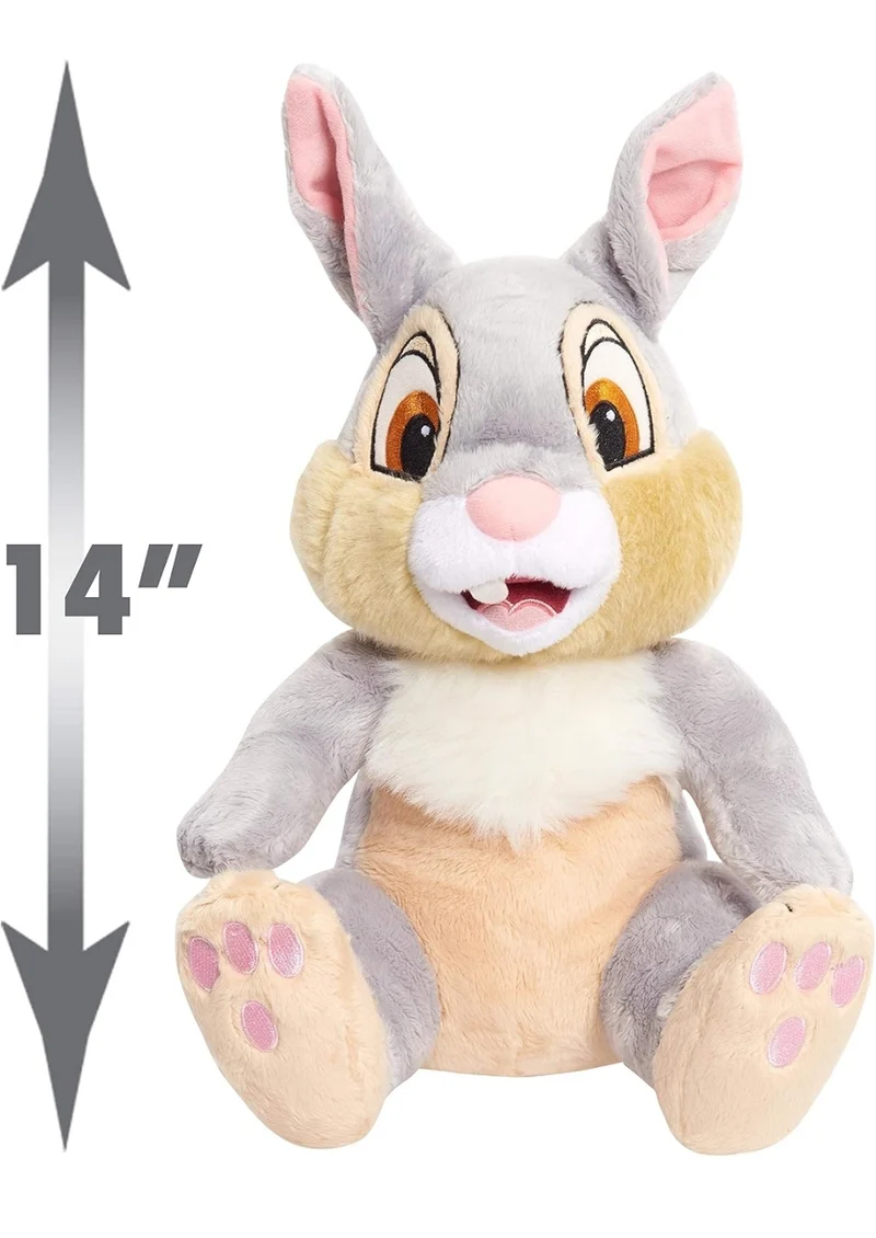 Disney Classics Friends Large 13-Inch Plush Thumper from Disney's Bambi, Stuffed Animal Rabbit, Kids Toys for Ages 2 Up, Amazon Exclusive by Just Play