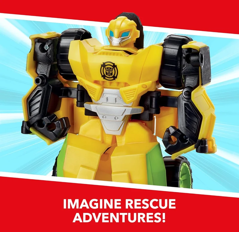 Transformers Playskool Heroes Rescue Bots Academy Road Rescue Team Trailer 4-Pack Converting Toy