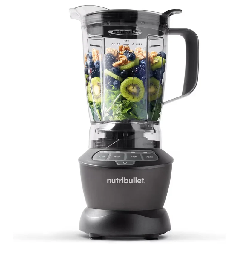 NutriBullet Food Prep, and Frozen Blending, 64 Ounces, 1200 Watt - Dark Gray