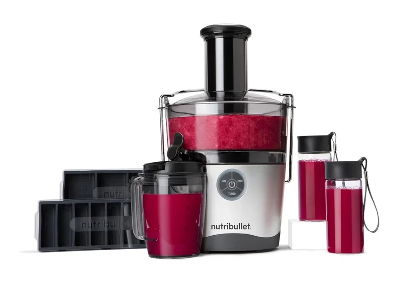 NutriBullet Juicer Pro Centrifugal Juicer Machine, Food Prep, 27 Ounces/1.5 Liters, 1000 Watts - Silver