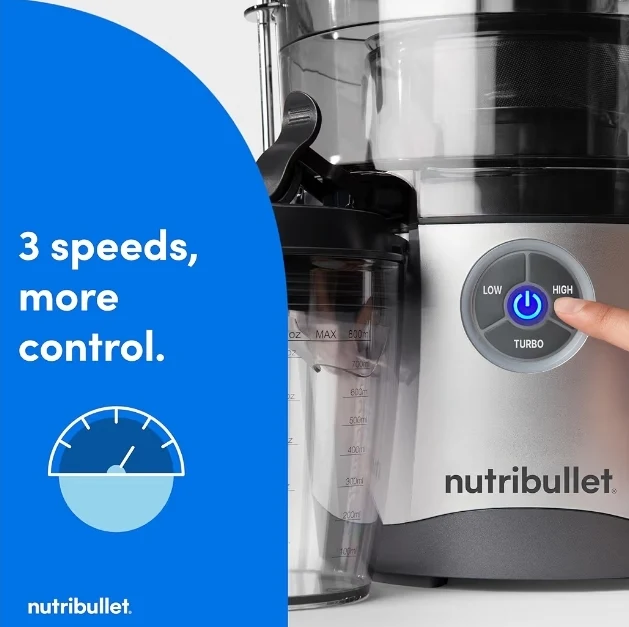 NutriBullet Juicer Pro Centrifugal Juicer Machine for Fruit, Vegetables - 27 Ounces/1.5 Liters, 1000 Watts